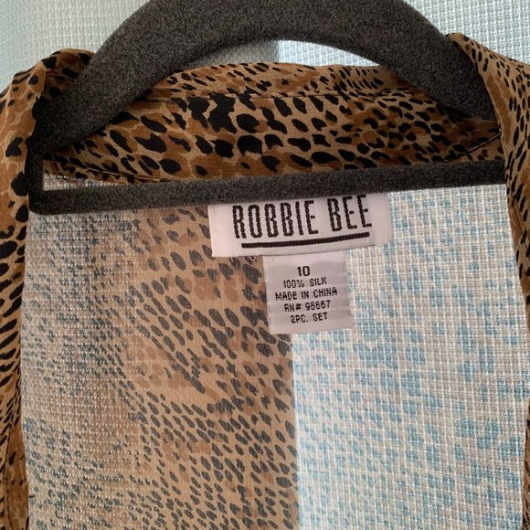 Leopard Print Silk Dress and Duster - Picture 5 of 6